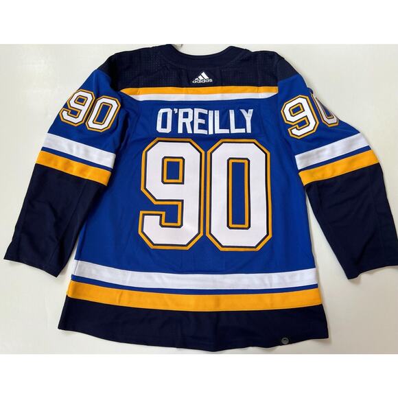 Adidas Hockey Jersey Authentic St. Louis Blues Ryan O'Reilly GT8158 Men Size 50. - Picture 6 of 13